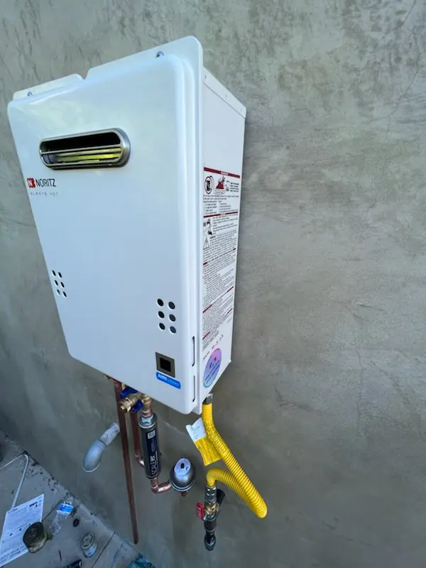 Tankless water heater installation for Holiday Estates homes